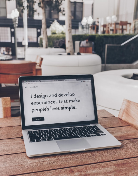 image of laptop on desk